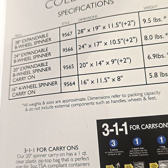 London Fog Southgate Collection Hard Side Expandable 24" Spinner Luggage - Picture 7 of 13